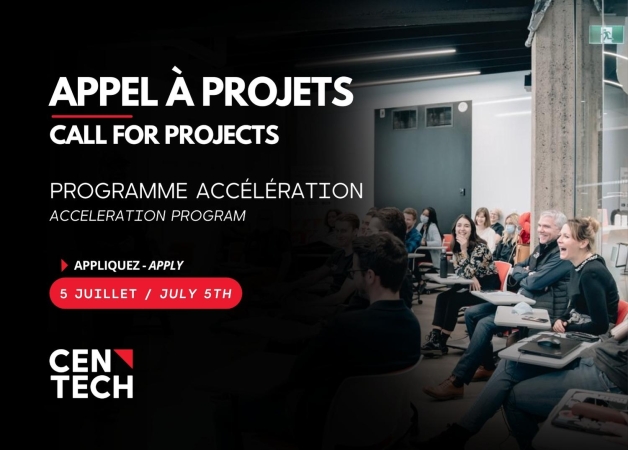Centech is launching its call for project ! (apply before July 5th)